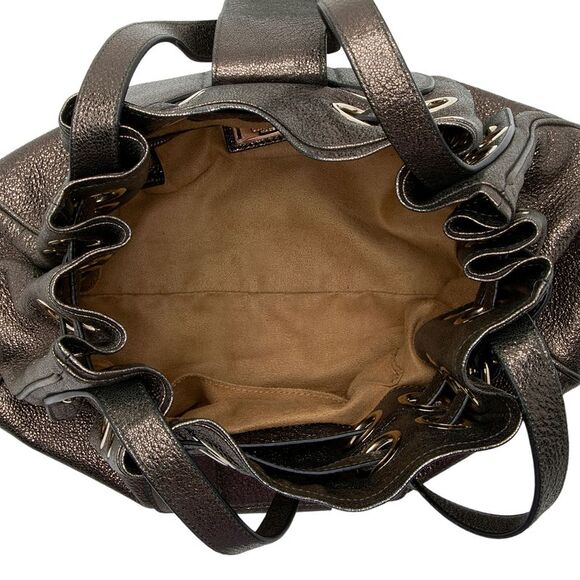 Jimmy Choo Metallic Leather Ramona Shoulder Bag - Picture 7 of 15